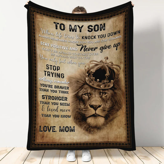 Special Gift For Your Son Blanket - From Mom
