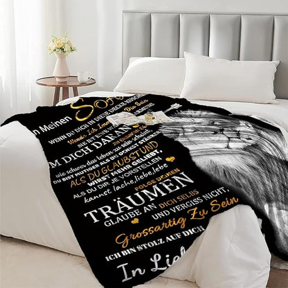 Besonderes Geschenk für deinen Sohn – Decke von Papa