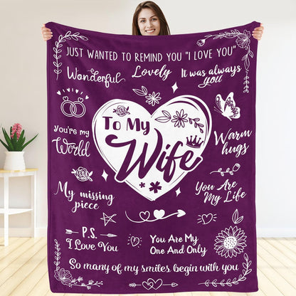 Perfect Gift Blanket For My Lovely Wife From Husband