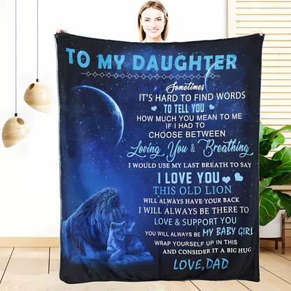 Special For Daughter Gift Blanket - From Dad
