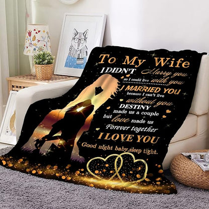 Perfect Gift Blanket For My Lovely Wife From Husband
