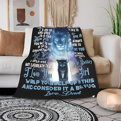 Special Gift For Your Daughter Blanket - From Dad (SKUB10-91)