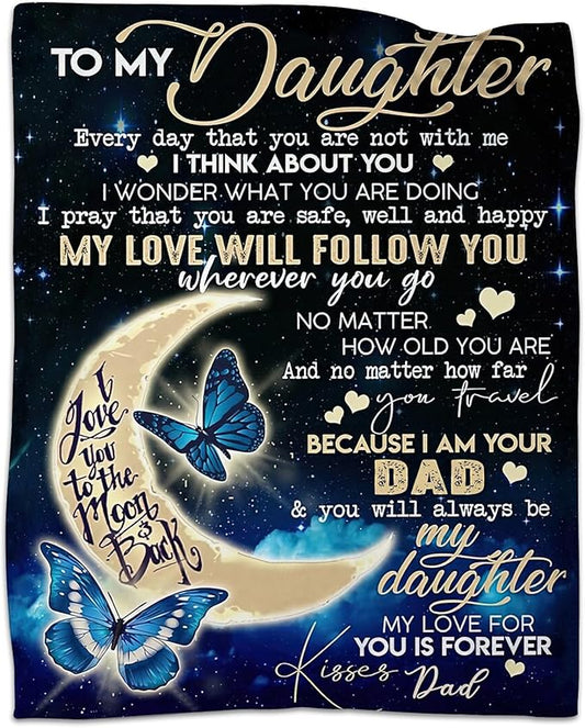 Special Gift For Your Daughter Blanket - From Dad