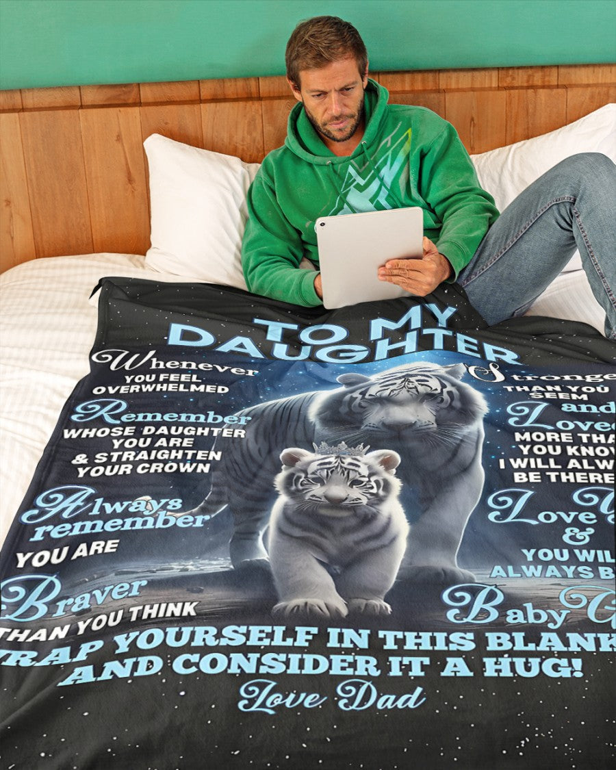 Special Gift For Your Daughter Blanket - From Dad (SKU-CHAU-B04)