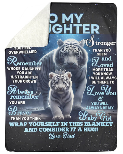 Special Gift For Your Daughter Blanket - From Dad (SKU-CHAU-B04)