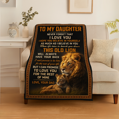Special Gift For Your Daughter Blanket - From Dad