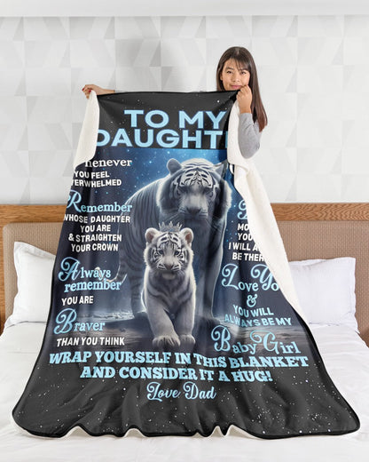 Special Gift For Your Daughter Blanket - From Dad (SKU-CHAU-B04)