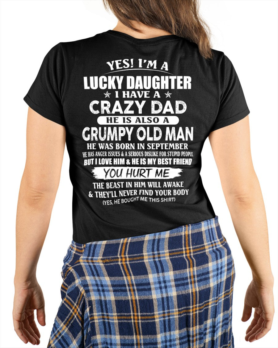 September - Awesome Grumpy Old Dad - Special gift for your daughter From Dad - TRNN09 (SKU10-50-09)