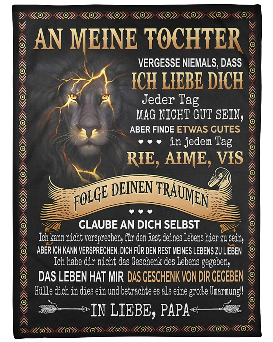 Besonderes Geschenk für deinen Tochter – Decke von Papa (SKUB09-124)