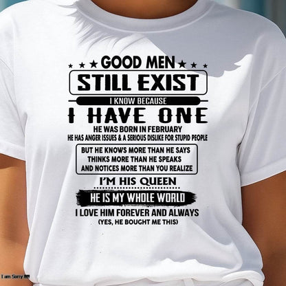 February - Good men Still Exist - gift for your girlfriend, wife from Husband - TRNN02 (SKU-GM-02)