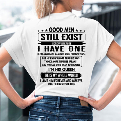 Good men Still Exist - gift for your girlfriend, wife from Husband - TRNN00 (SKU-GMSAU-00)