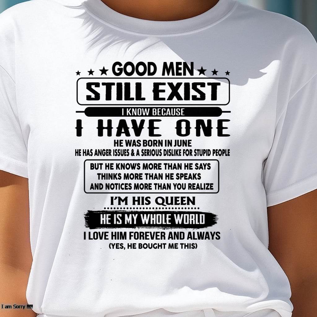June - Good men Still Exist - gift for your girlfriend, wife from Husband - TRNN06 (SKU-GM-06)