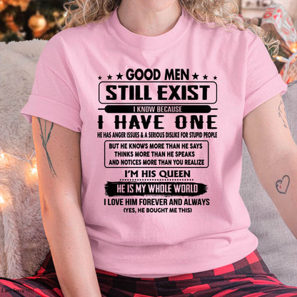 Good men Still Exist - gift for your girlfriend, wife from Husband - TRNN00 (SKU-GM-00)