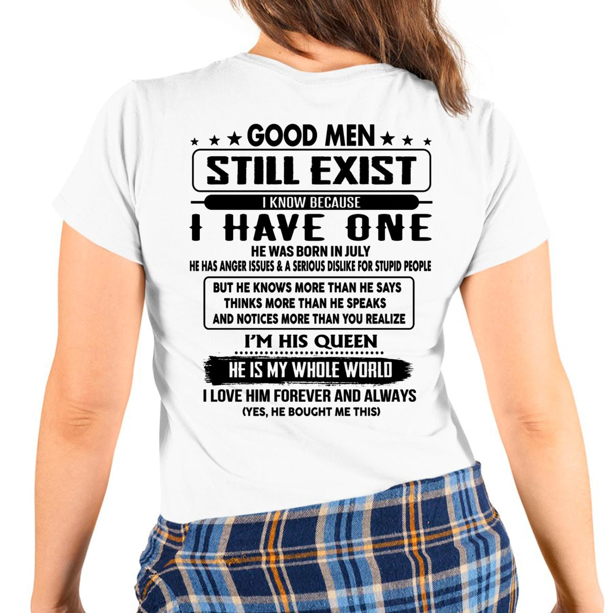 July - Good men Still Exist - gift for your girlfriend, wife from Husband - TRNN07 (SKU-GMSAU-07)