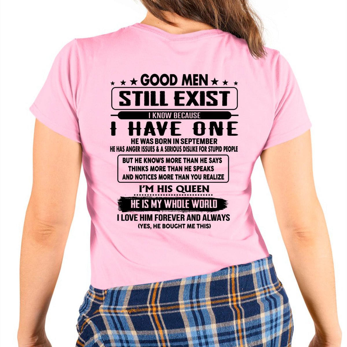 September - Good men Still Exist - gift for your girlfriend, wife from Husband - TRNN09 (SKU-GMSAU-09)