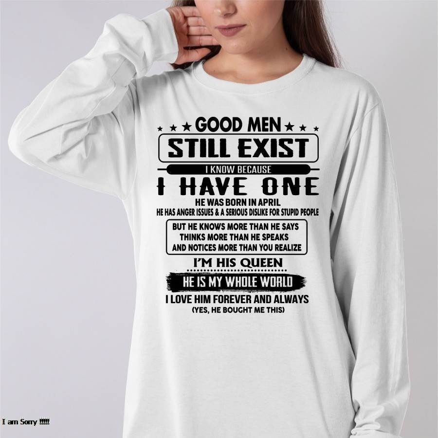 April - Good men Still Exist - gift for your girlfriend, wife from Husband - TRNN04 (SKU-GM-04)