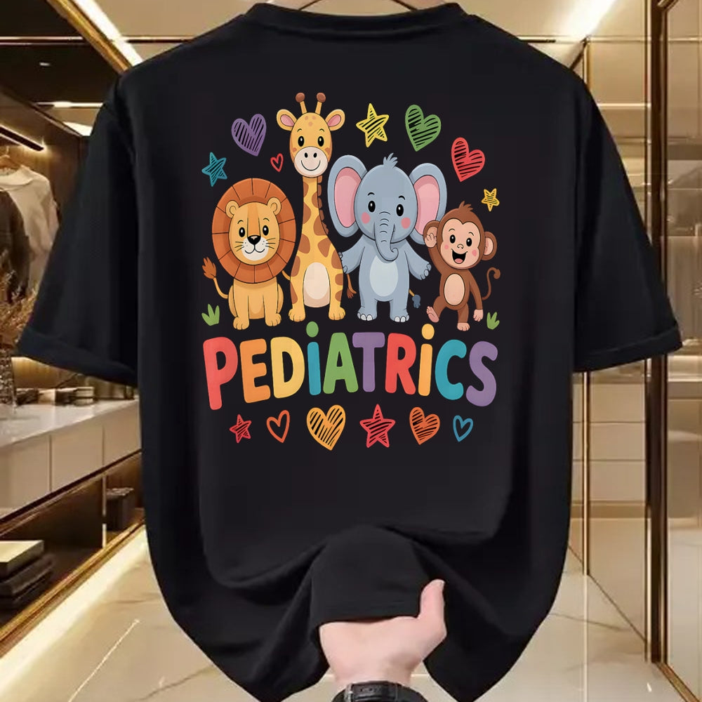 Best Doctor Shirt, Funny Doctor UnisexT-Shirt/Hoodie/Sweatshirt HLT00 - Pediatrics Jungle Animals Pediatric Nurse Doctor T-Shirt