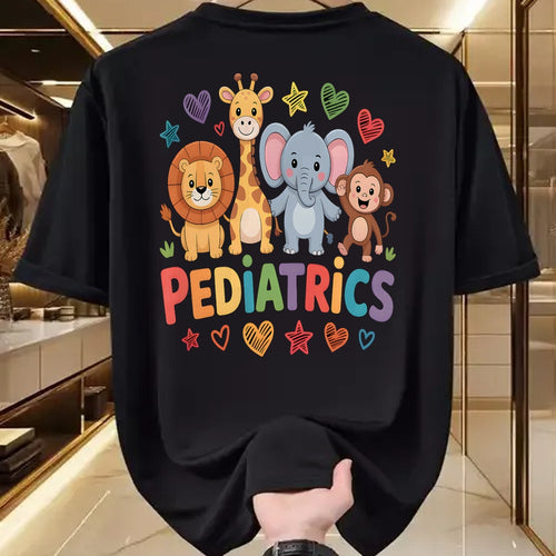 Best Doctor Shirt, Funny Doctor UnisexT-Shirt/Hoodie/Sweatshirt HLT00 - Pediatrics Jungle Animals Pediatric Nurse Doctor T-Shirt