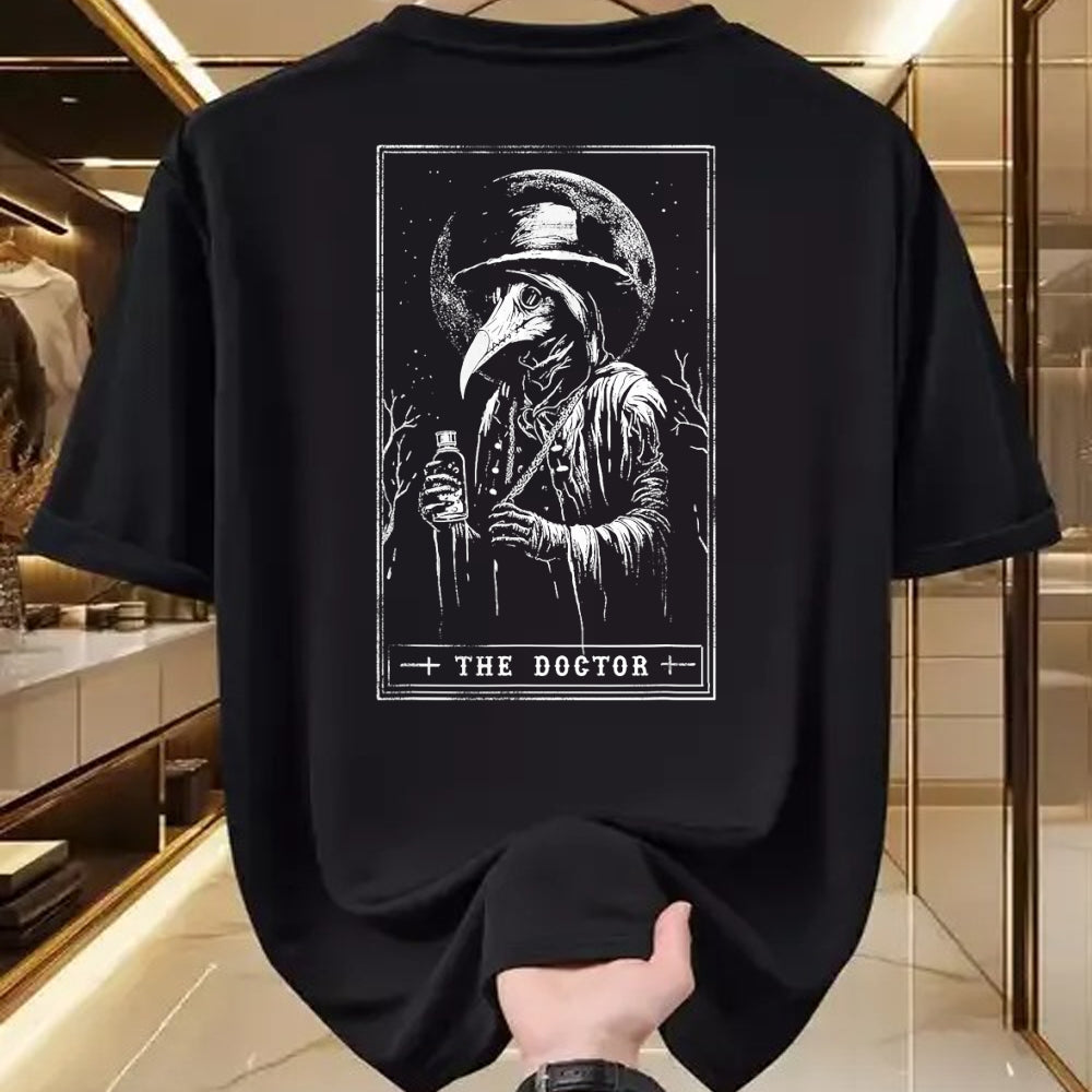 Best Doctor Shirt, Funny Doctor UnisexT-Shirt/Hoodie/Sweatshirt HLT00 - Plague Doctor Tarot Card Shirt Horror Death Occult Satanic T-Shirt