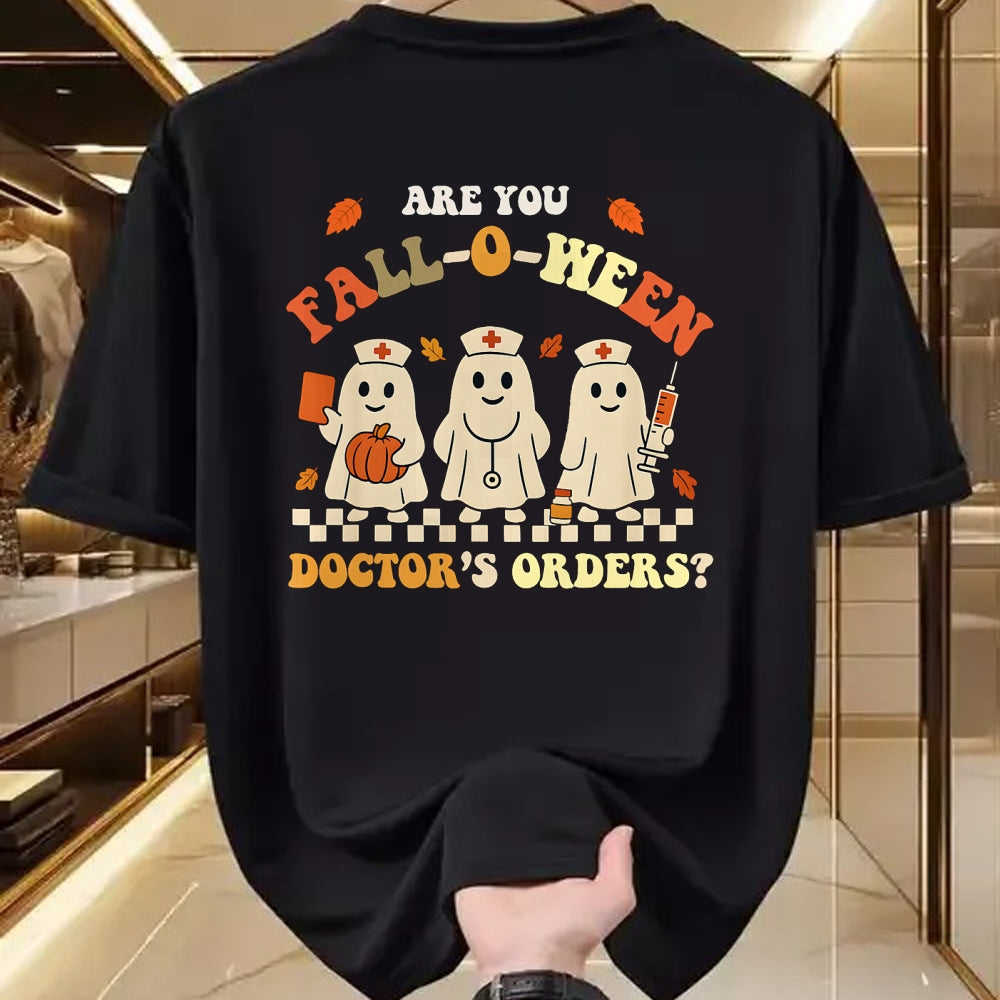 Best Doctor Shirt, Funny Doctor UnisexT-Shirt/Hoodie/Sweatshirt HLT00 - Funny Nurse Halloween Ghost Medical Fall Humor T-Shirt