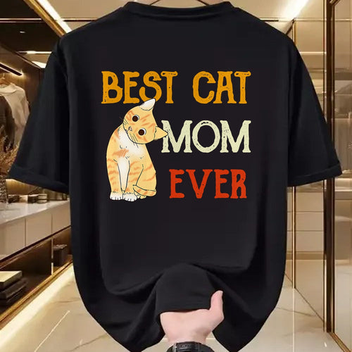 Cat Love Shirt, Funny Cat Lover Gift UnisexT-Shirt/Hoodie/Sweatshirt HLT00 - Vintage cat Best cat mom Ever Meow with My cat Funny Kitty T-Shirt (1)