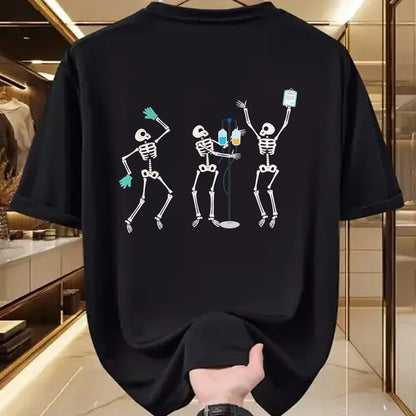 Best Doctor Shirt, Funny Doctor UnisexT-Shirt/Hoodie/Sweatshirt HLT00 - Medical Skeleton Dance Funny Healthcare Halloween Doctor Tee T-Shirt, Men, Black, 3X-Large