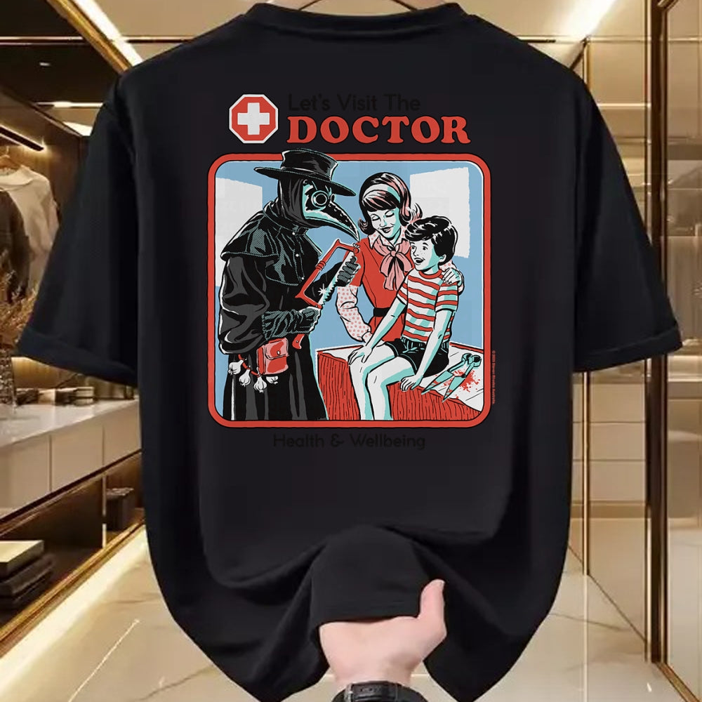 Best Doctor Shirt, Funny Doctor UnisexT-Shirt/Hoodie/Sweatshirt HLT00 - Let's Visit the Doctor Plague Retro Funny Adult Humor T-Shirt