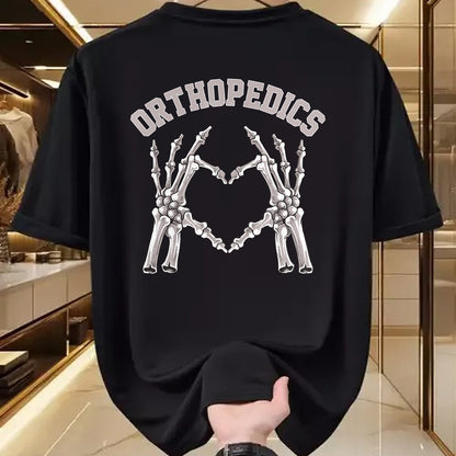 Best Doctor Shirt, Funny Doctor UnisexT-Shirt/Hoodie/Sweatshirt HLT00 - Orthopedics Skeleton Hand Heart Ortho Nurse RN Crew T-Shirt