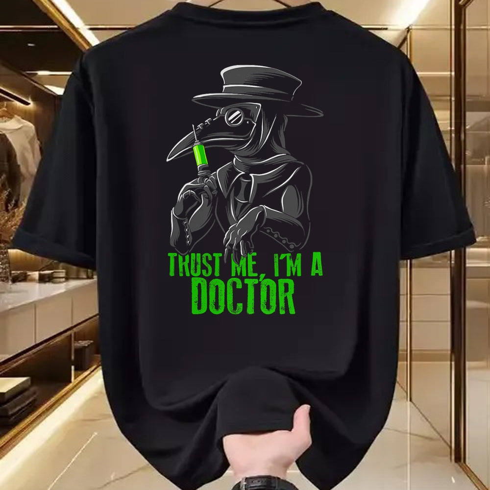 Best Doctor Shirt, Funny Doctor UnisexT-Shirt/Hoodie/Sweatshirt HLT00 - Trust Me I'm A Doctor, Goth Medieval Plague Doctor T-Shirt Small