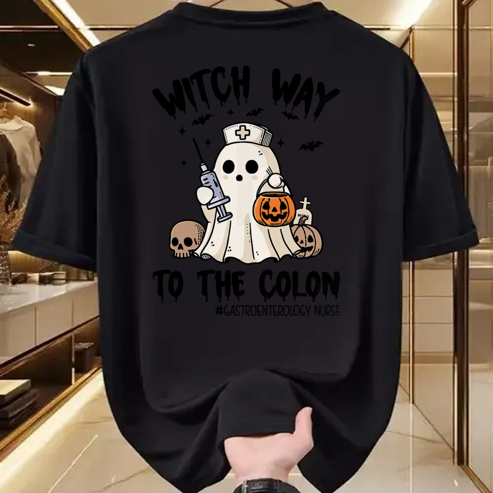 Best Doctor Shirt, Funny Doctor UnisexT-Shirt/Hoodie/Sweatshirt HLT00 - Gastroenterology Nurse Halloween Endo Nurse Ghost Endoscopy T-Shirt