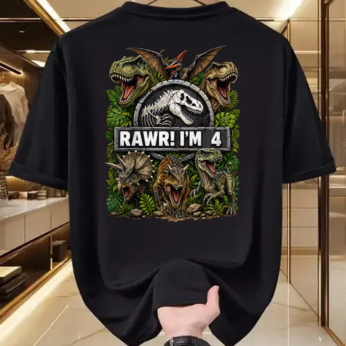 Best Dinosaur Lover Shirt, Funny Dinosaur UnisexT-Shirt/Hoodie/Sweatshirt HLT00 - Kids Rawr I_m 4 Years Old Boys Kids T-Rex Dinosaur 4th Birthday T-Shirt