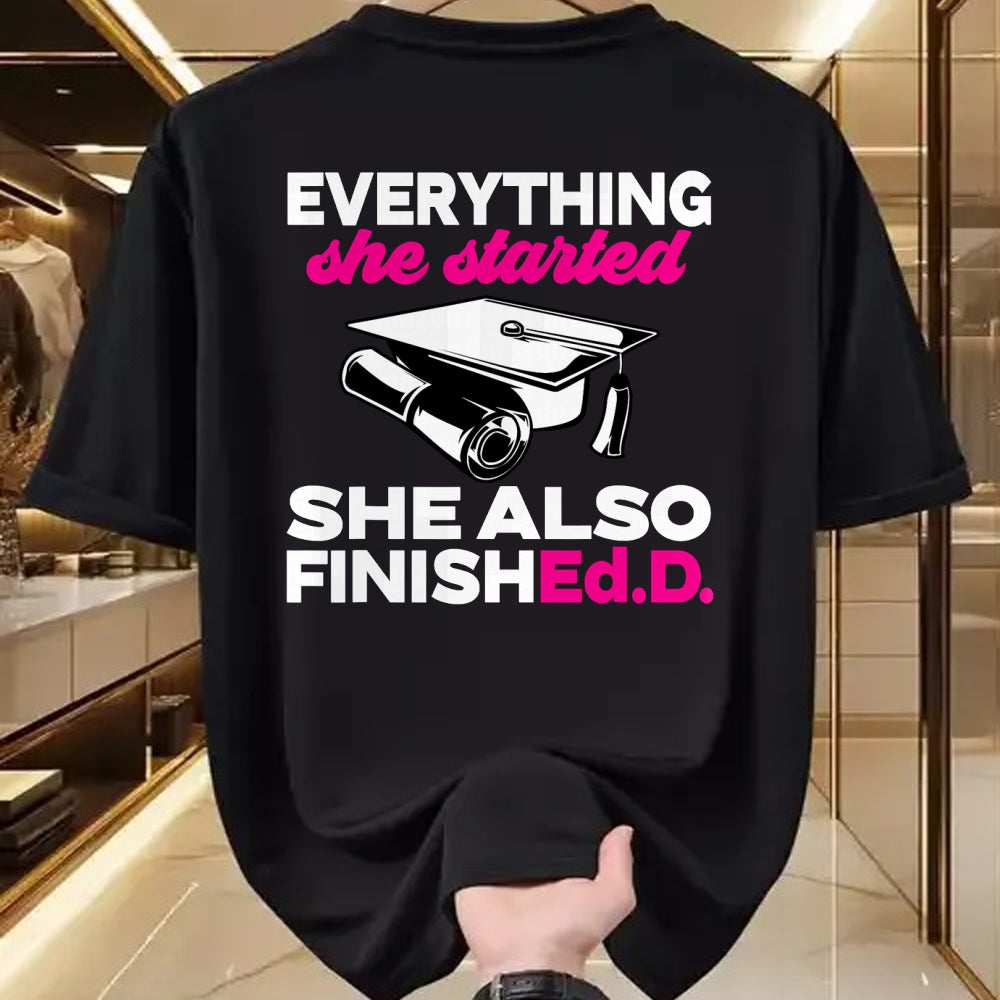 Best Doctor Shirt, Funny Doctor UnisexT-Shirt/Hoodie/Sweatshirt HLT00 - Finished.D. Doctorate Graduation Doctor of Education T-Shirt