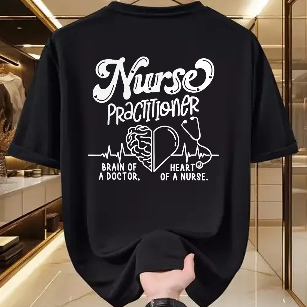 Best Doctor Shirt, Funny Doctor UnisexT-Shirt/Hoodie/Sweatshirt HLT00 - Nurse Practitioner Brain of A Doctor Heart of A Nurse T-Shirt