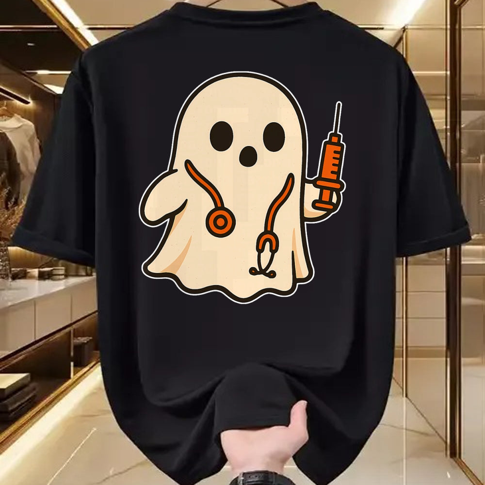 Best Doctor Shirt, Funny Doctor UnisexT-Shirt/Hoodie/Sweatshirt HLT00 - Doctor Ghost with Stethoscope T-Shirt