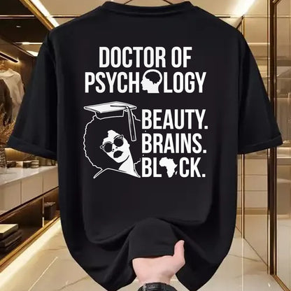 Best Doctor Shirt, Funny Doctor UnisexT-Shirt/Hoodie/Sweatshirt HLT00 - PsyD Doctor of Psychology PsychD Black Doctorate Graduation T-Shirt