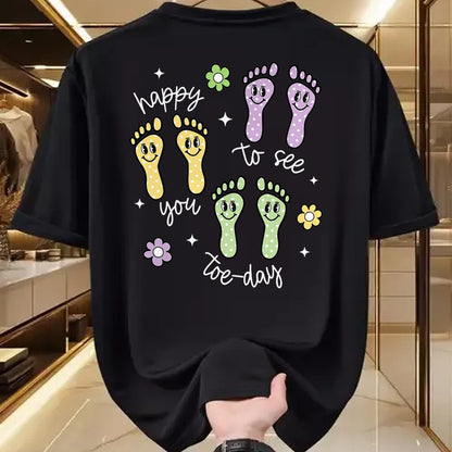 Best Doctor Shirt, Funny Doctor UnisexT-Shirt/Hoodie/Sweatshirt HLT00 - Happy to See You Today Podiatry Foot Doctor Podiatrist Nurse T-Shirt