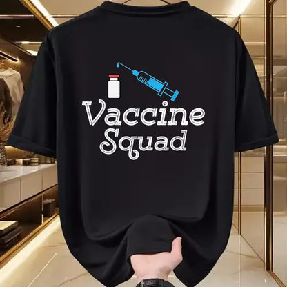 Best Doctor Shirt, Funny Doctor UnisexT-Shirt/Hoodie/Sweatshirt HLT00 - Funny Vaccine Squad Cute Nurse Doctor DR Vaccinated 19 Tee T-Shirt, Women, Black, Medium