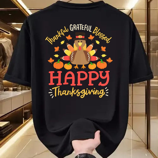 Best Thanksgiving Family Shirt , Funny Thanksgiving UnisexT-Shirt/Hoodie/Sweatshirt HLT00 - Thankful Grateful Blessed Happy Thanksgiving Turkey Gobble T-Shirt