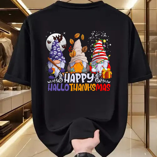 Best Thanksgiving Family Shirt , Funny Thanksgiving UnisexT-Shirt/Hoodie/Sweatshirt HLT00 - HalloThanksMas Gnomes Halloween Thanksgiving Christmas Happy T-Shirt