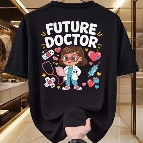 Best Doctor Shirt, Funny Doctor UnisexT-Shirt/Hoodie/Sweatshirt HLT00 - Future Doctor - Future Doctor Cute Girl Medical Career Gifts for Girls Kids T-Shirt