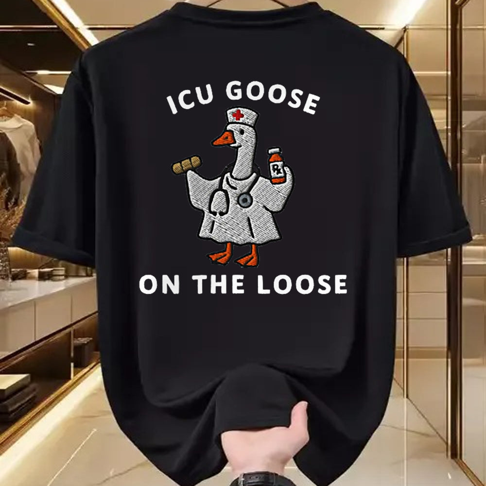 Best Doctor Shirt, Funny Doctor UnisexT-Shirt/Hoodie/Sweatshirt HLT00 - ICU Goose On The Loose Funny ICU Nurse Goose Design T-Shirt