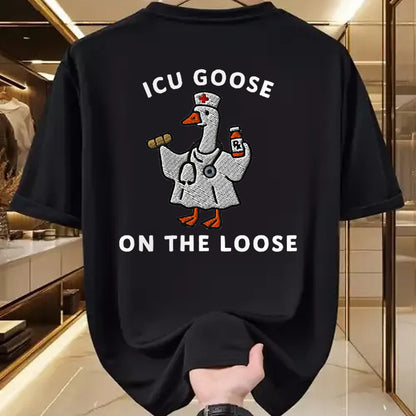 Best Doctor Shirt, Funny Doctor UnisexT-Shirt/Hoodie/Sweatshirt HLT00 - ICU Goose On The Loose Funny ICU Nurse Goose Design T-Shirt
