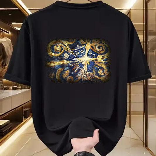 Best Doctor Shirt, Funny Doctor UnisexT-Shirt/Hoodie/Sweatshirt HLT00 - Art Tardis Van Gogh Time Travel Sci-Fi Fan T-Shirt
