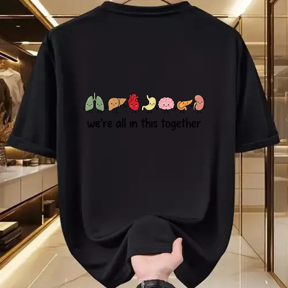 Best Doctor Shirt, Funny Doctor UnisexT-Shirt/Hoodie/Sweatshirt HLT00 - We're All in This Together Cute Anatomy Organs Nurse T-Shirt