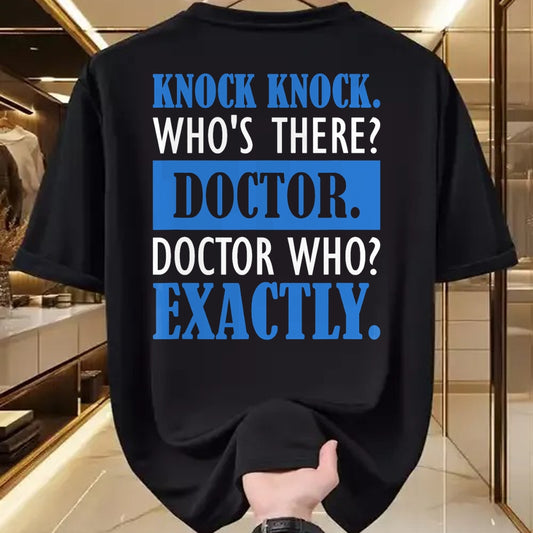 Best Doctor Shirt, Funny Doctor UnisexT-Shirt/Hoodie/Sweatshirt HLT00 - Funny Knock Knock. Who's There Doctor T-Shirt