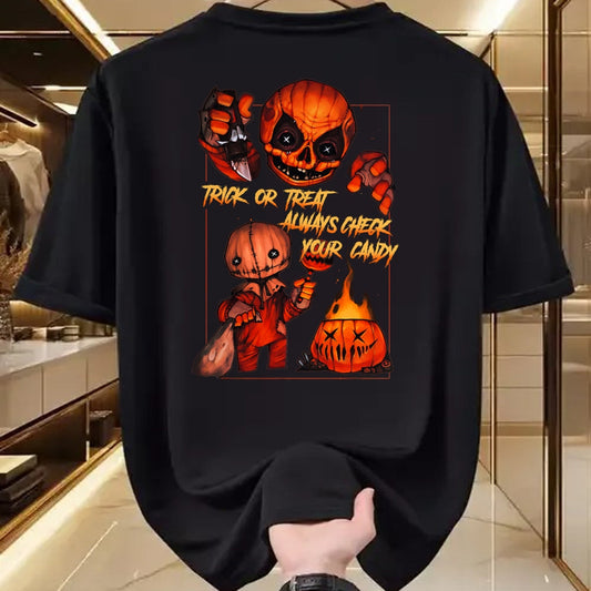 Best Thanksgiving Family Shirt , Funny Thanksgiving UnisexT-Shirt/Hoodie/Sweatshirt HLT00 - Vintage Trick Or Treat Always Check Your Candy, Pumpkin T-Shirt