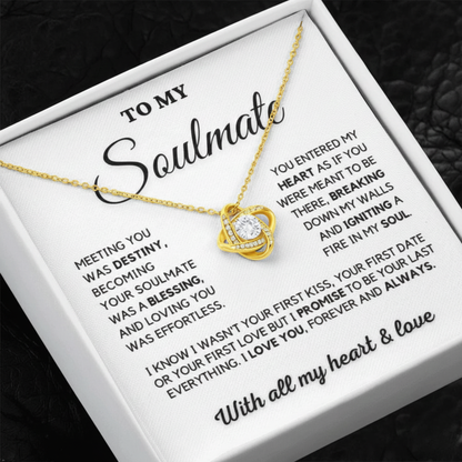 Gift To My Wife From Husband - Premium Love Knot Necklace