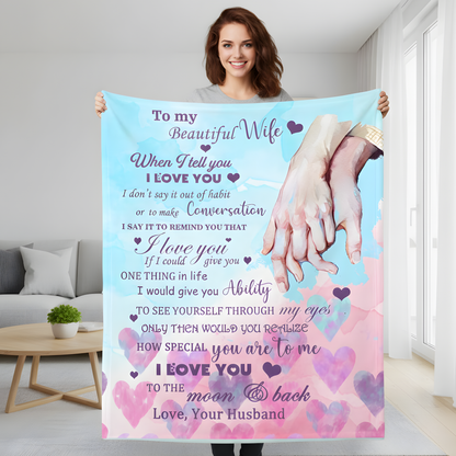 Perfect Gift Blanket For My Beautiful Wife From Husband