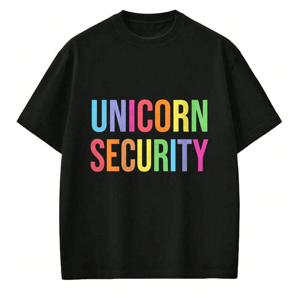 Gift for Mom Shirt, Funny Mom Unisex T-Shirt/Hoodie/Sweatshirt HLT00 - Halloween Dad Mom Daughter Adult Costume, Unicorn Security T-Shirt