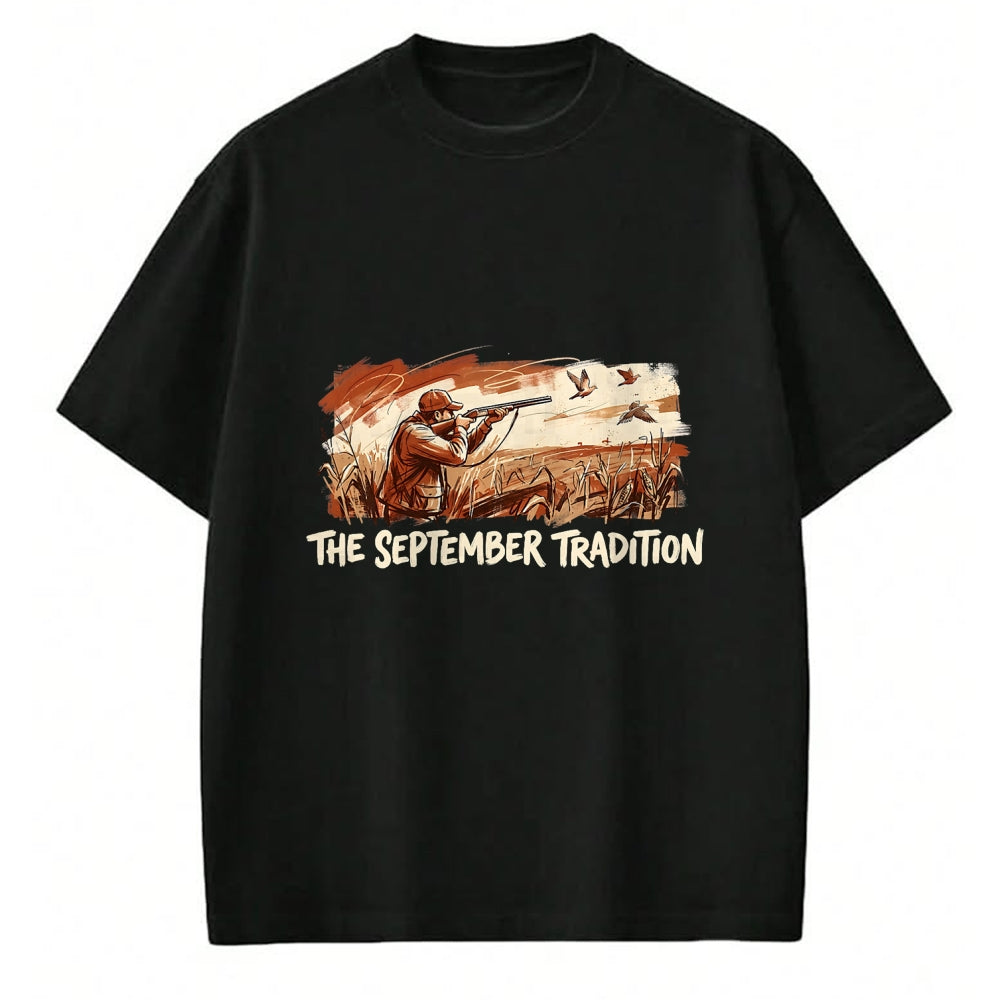 Funny Hunting Shirt, Gift For Hunting Lover Unisex T-Shirt/Hoodie/Sweatshirt HLT00 - Dove Hunting Season September Tradition Bird Hunter T-Shirt